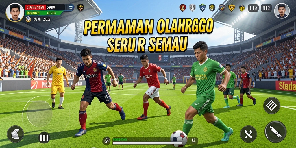 Screenshot menampilkan aksi seru dalam permainan olahraga 8768.