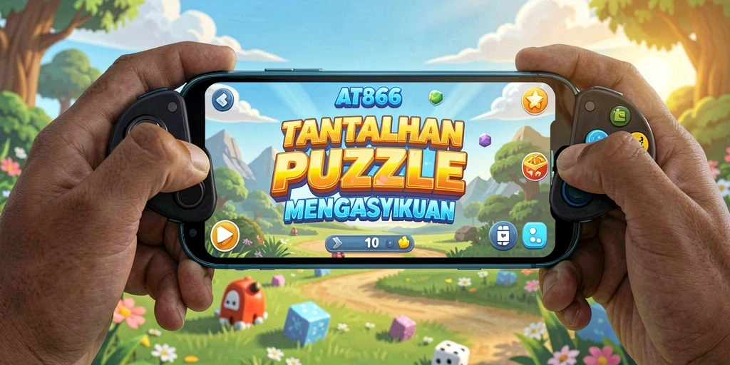 Tampilan gameplay menantang dalam puzzle AT866 yang menarik dan dinamis.