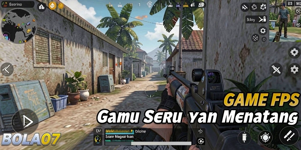 Tampilan gameplay BOLA07 yang intens dan mendebarkan di medan perang.