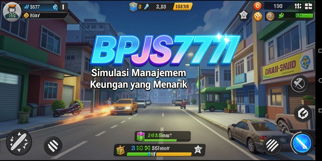 Screenshot gameplay menampilkan simulasi pengelolaan keuangan yang menarik.