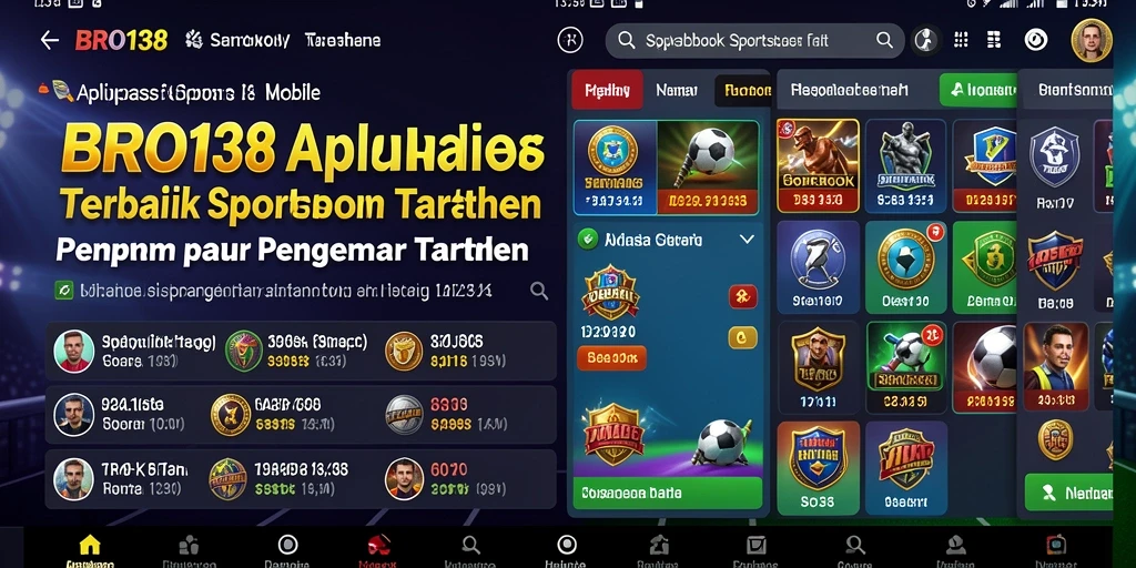 Tampilan menarik dari gameplay aplikasi Sportsbook BRO138.