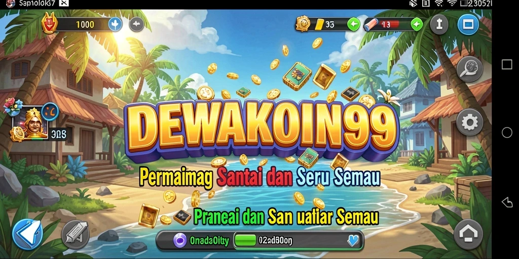 Tampilan gameplay DEWAKOIN99 yang seru dan menarik.