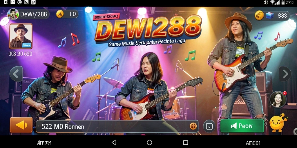 Tampilan gameplay <strong>DEWI288</strong> yang seru dan interaktif dalam permainan musik.