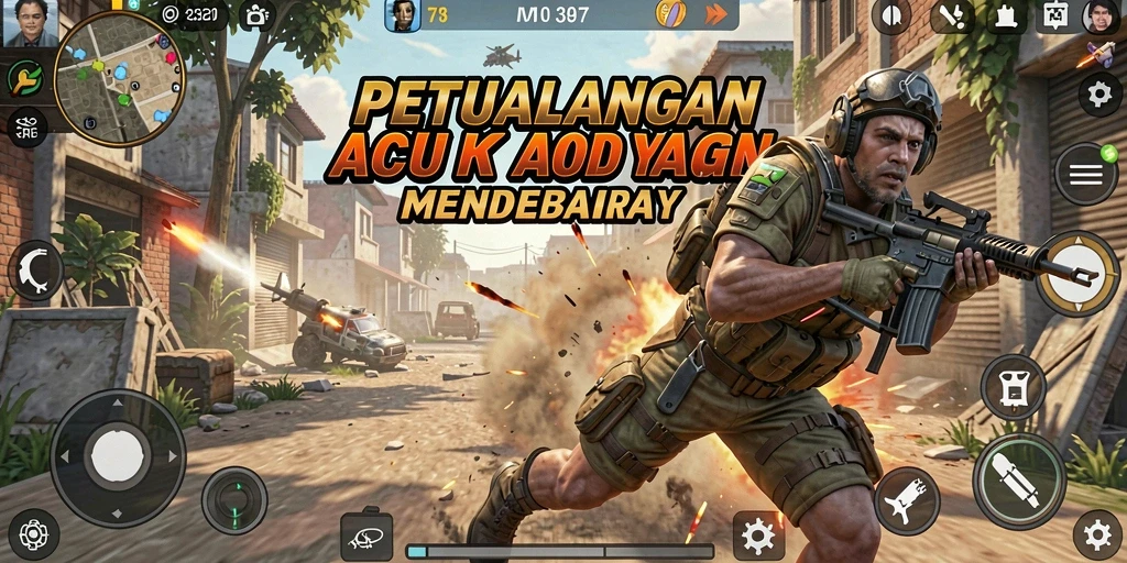 Tampilan gameplay F7F7 yang mendebarkan dan penuh aksi.