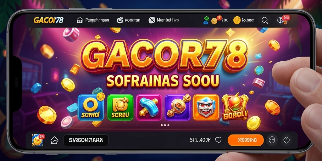 Screenshot GACOR78 menampilkan antarmuka permainan slot yang menarik.