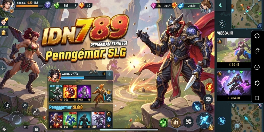 Screenshot gameplay <strong>IDN789</strong> menampilkan pertempuran seru dan pembangunan kerajaan.