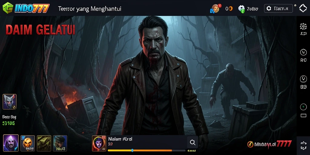 Tampilan gameplay mendebarkan dari INDO777 yang penuh dengan teror dan ketegangan.