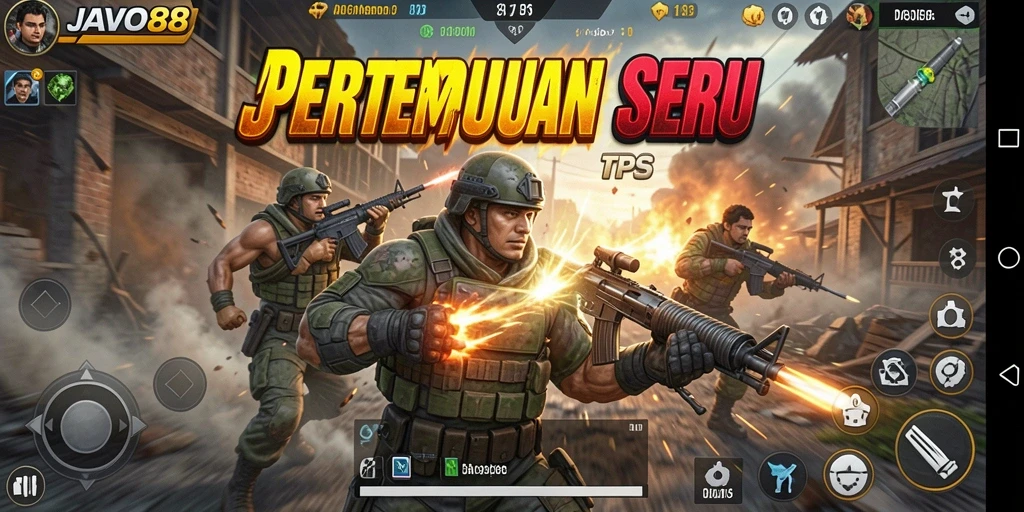 Tampilan gameplay seru dari pertempuran di JAVO88.