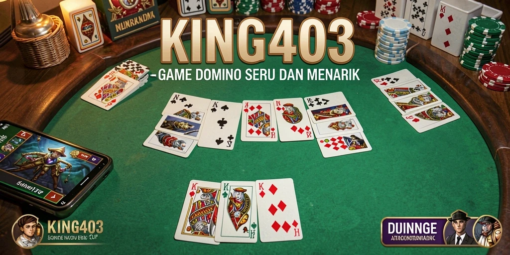 Tampilan gameplay KING403 dengan intensitas permainan Domino.