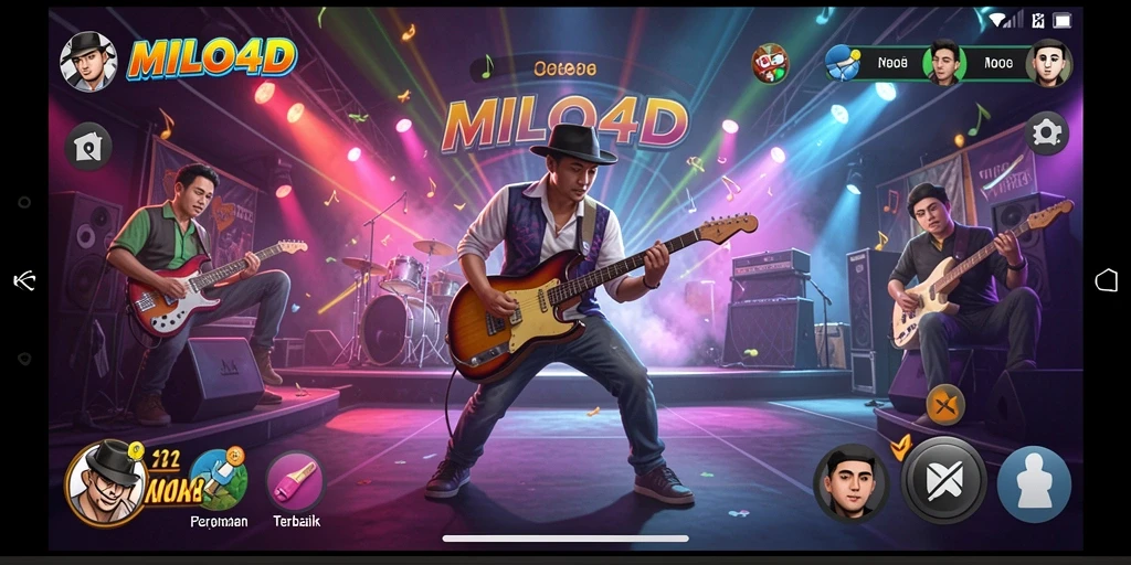 Tampilan gameplay MILO4D yang penuh warna dan interaktif.