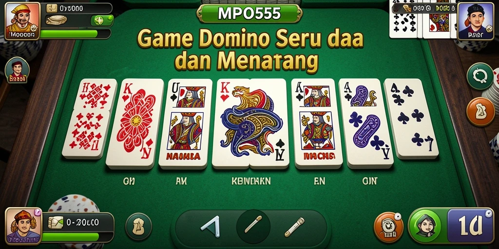 Tampilan gameplay seru dalam aplikasi MPO555.