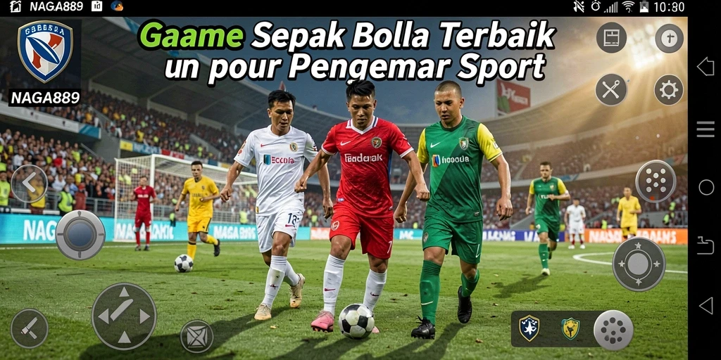 Tampilan gameplay menarik dari NAGA889 dengan aksi sepak bola seru.