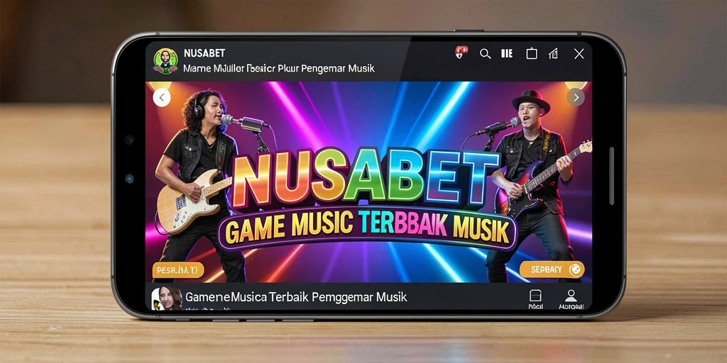 Tampilan gameplay interaktif NUSABET saat mempelajari musik.