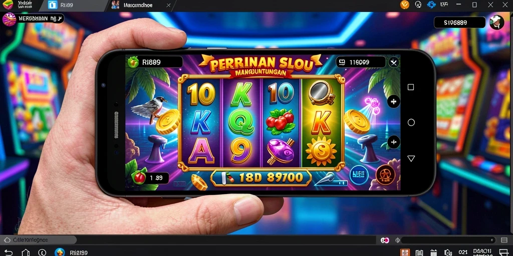Screenshot gameplay RI889 yang menampilkan keseruan bermain slot.