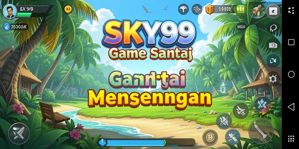Tampilan gameplay <strong>SKY99</strong> yang penuh warna dan menyenangkan.
