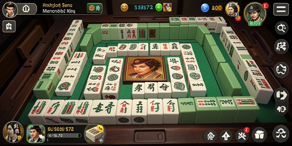 Tampilan gameplay SL72 yang seru dan menantang dalam Mahjong.
