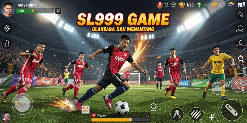 Tampilan gameplay seru di SL999 yang menunjukkan berbagai cabang olahraga.