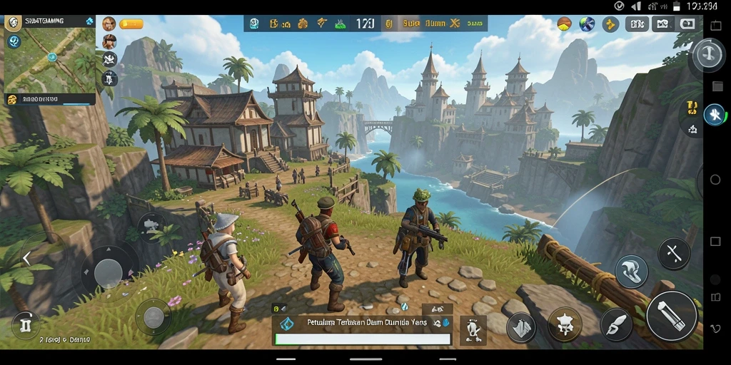 Screenshot gameplay yang menunjukkan kebebasan eksplorasi di dunia terbuka.