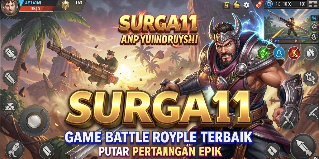 Gameplay SURGA11 yang mendebarkan dalam pertempuran battle royale.