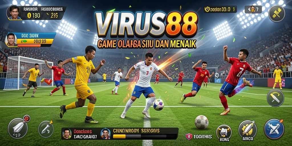 Tampilan memukau dari gameplay <strong>VIRUS88</strong> saat bertanding.