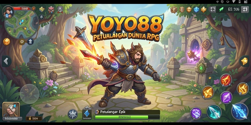 Tampilan gameplay epik dalam <strong>YOYO88</strong> dengan karakter dan dunia yang menakjubkan.